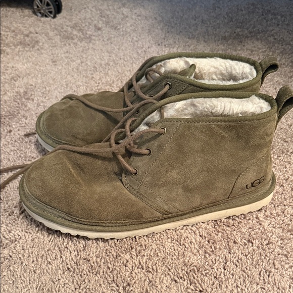 UGG Men's Tan Suede Boots - Picture 2 of 5